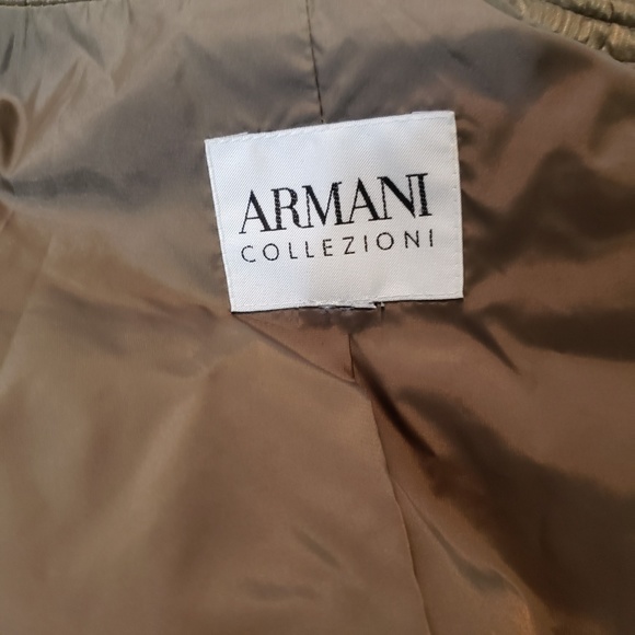 SOLD! ARMANI COLLEZIONI Down Filled Ribbed Coat 10 - Picture 5 of 8